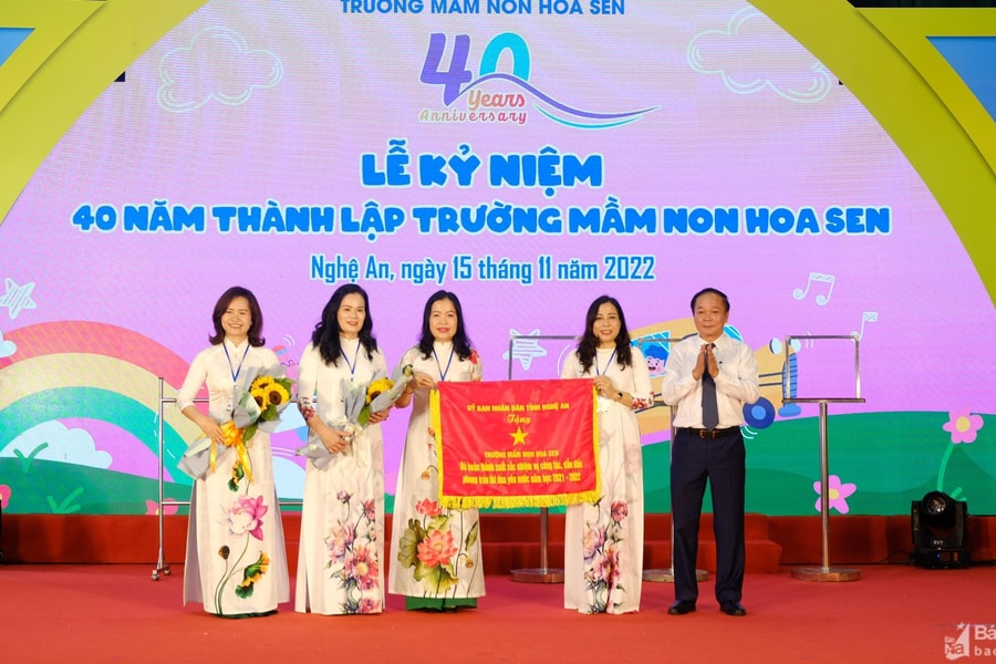 Trường Mầm non Hoa Sen (TP Vinh) kỷ niệm 40 năm thành lập 
