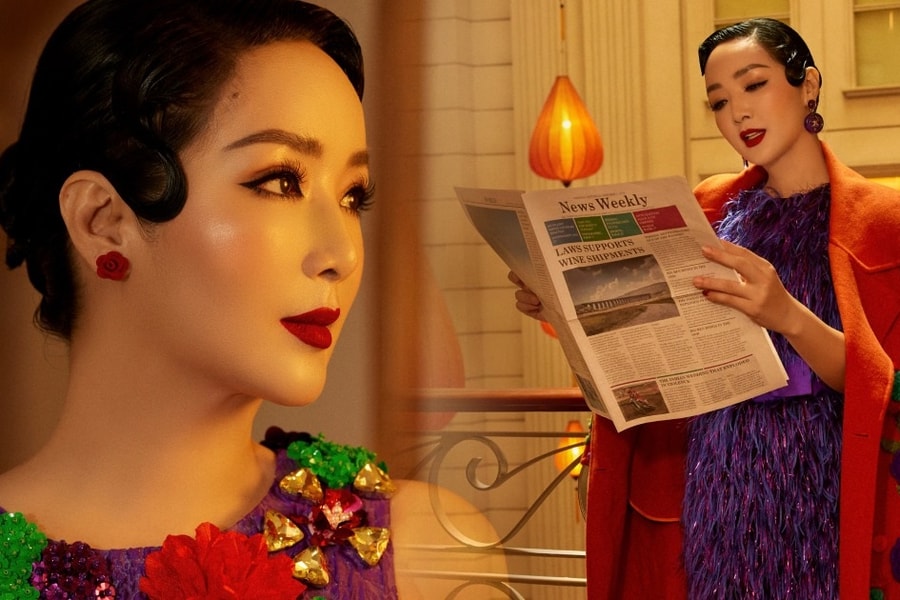 'Hoa hậu độc nhất vô nhị' Giáng My khoe sắc vóc gợi cảm ở tuổi ngũ tuần