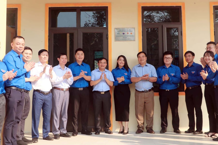 Tỉnh đoàn Nghệ An khánh thành công trình phòng học cho điểm trường vùng sâu huyện Quế Phong