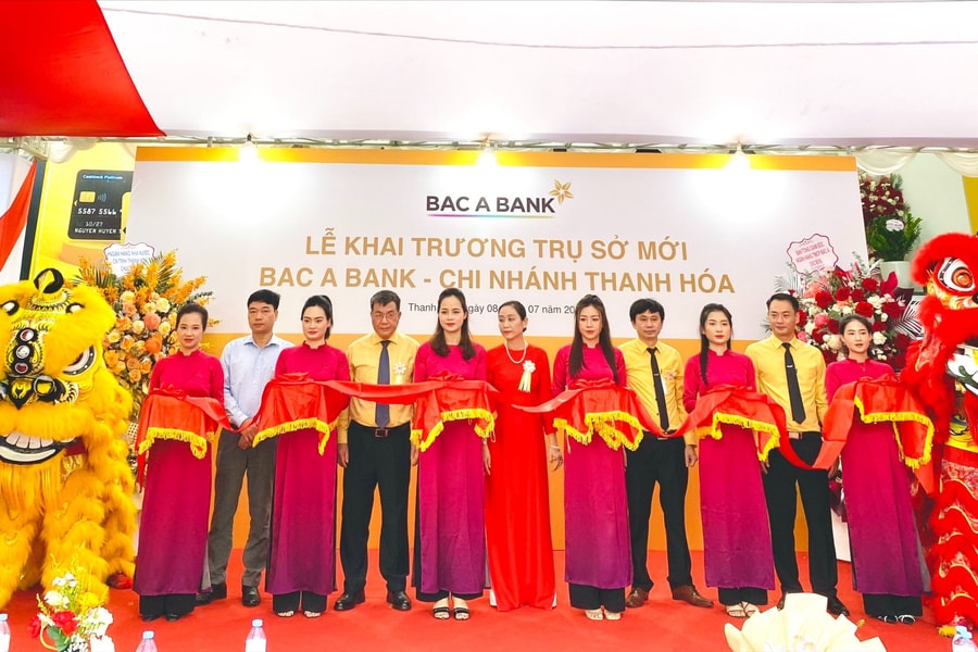 Kỷ niệm 20 năm thành lập - BAC A BANK Thanh Hóa tưng bừng khai trương trụ sở mới