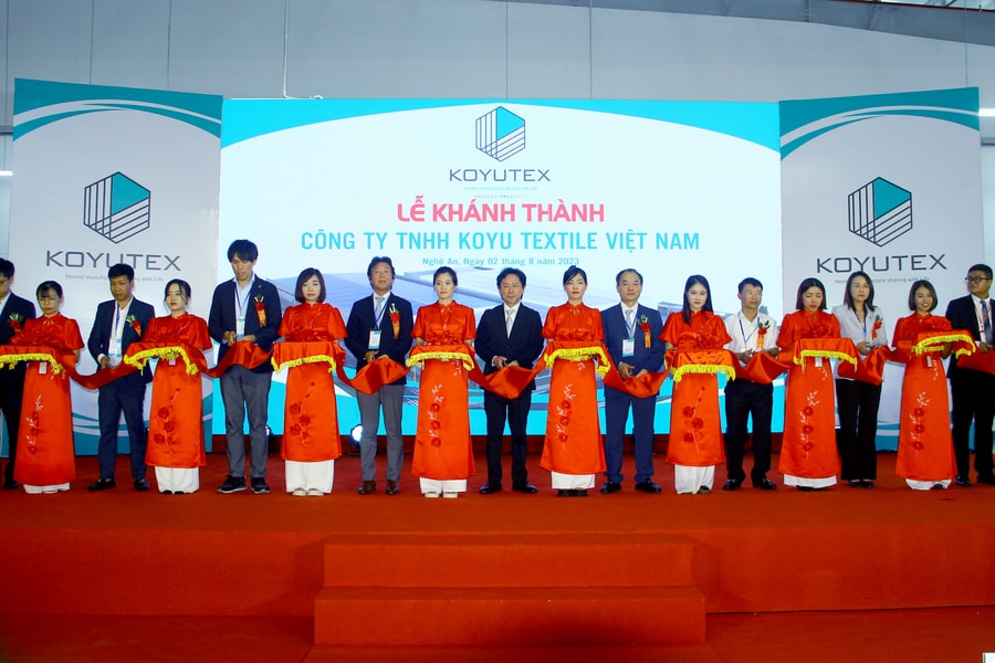 Khánh thành Công ty TNHH Koyu Textile Việt Nam với vốn đầu tư hơn 227 tỷ đồng 