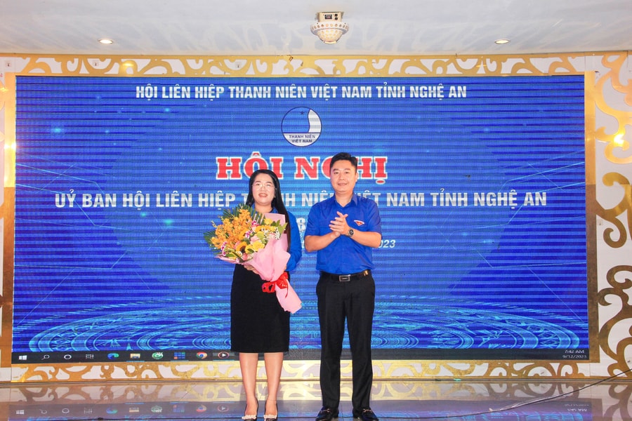 Hội Liên hiệp thanh niên Việt Nam tỉnh Nghệ An có chủ tịch mới