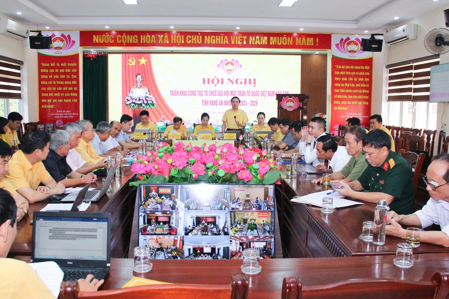 Triển khai công tác chuẩn bị Đại hội MTTQ các cấp ở Nghệ An, nhiệm kỳ 2024 - 2029
