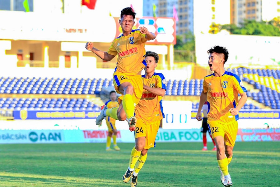 Nhiều điểm sáng của U21 Sông Lam Nghệ An trong trận thắng tưng bừng trước U21 Long An