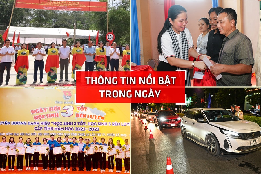 Nghệ An: Thông tin nổi bật ngày 23/9