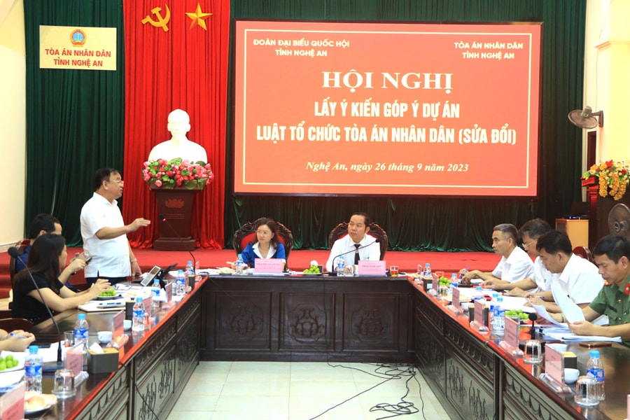 Góp ý kiến vào dự án Luật Tổ chức Tòa án nhân dân (sửa đổi)