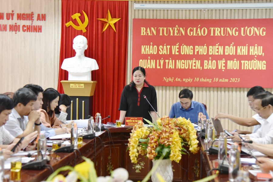 Nghệ An đề xuất giải pháp nâng cao hiệu quả tuyên truyền ứng phó với biến đổi khí hậu, bảo vệ môi trường