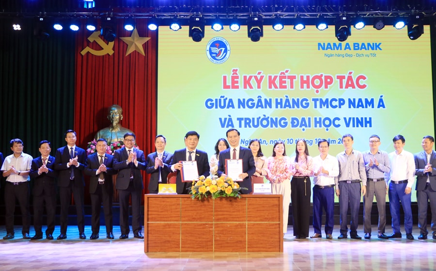 Ngân hàng TMCP Nam Á ký kết biên bản ghi nhớ hợp tác với Trường Đại học Vinh