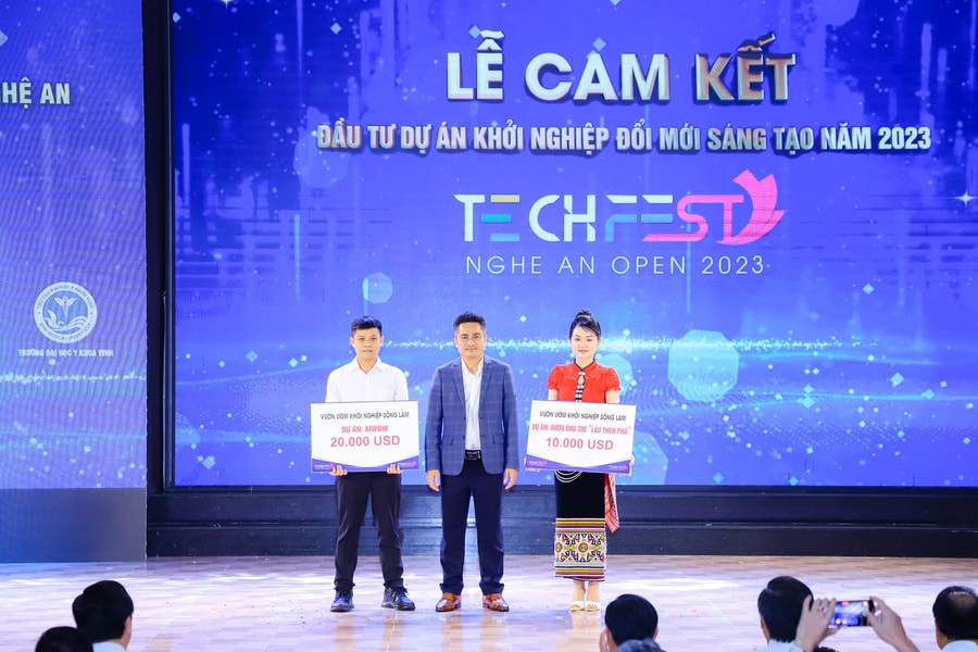 3 dự án tham gia Cuộc thi tài năng khởi nghiệp đổi mới sáng tạo Nghệ An gọi vốn thành công 50.000 USD từ các quỹ, nhà đầu tư