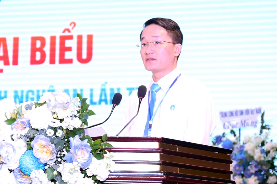 Đồng chí Trần Linh tái đắc cử Chủ tịch Hội Sinh viên Việt Nam tỉnh Nghệ An nhiệm kỳ 2023 - 2028