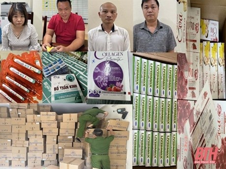 Bắt nhóm đối tượng sản xuất thực phẩm chức năng giả