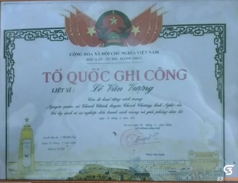 Liệt sĩ Lê Văn Vượng - chiến đấu đến hơi thở cuối cùng trong cao trào Xô viết Nghệ Tĩnh