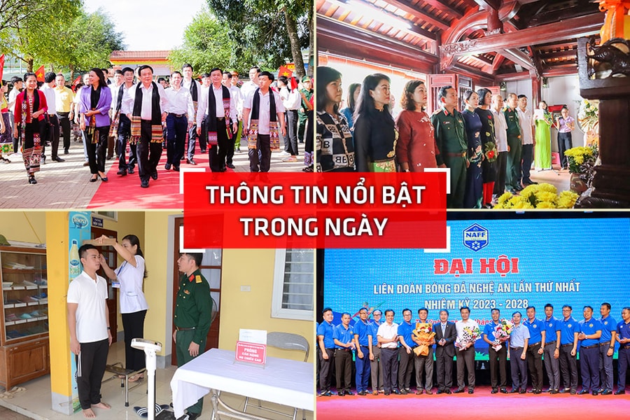 Nghệ An: Thông tin nổi bật ngày 12/11