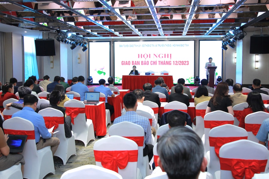 Hội nghị Giao ban báo chí tháng 12/2023