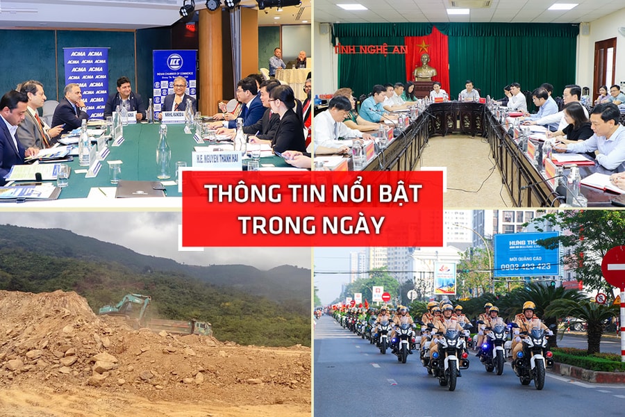 Nghệ An: Thông tin nổi bật ngày 15/12