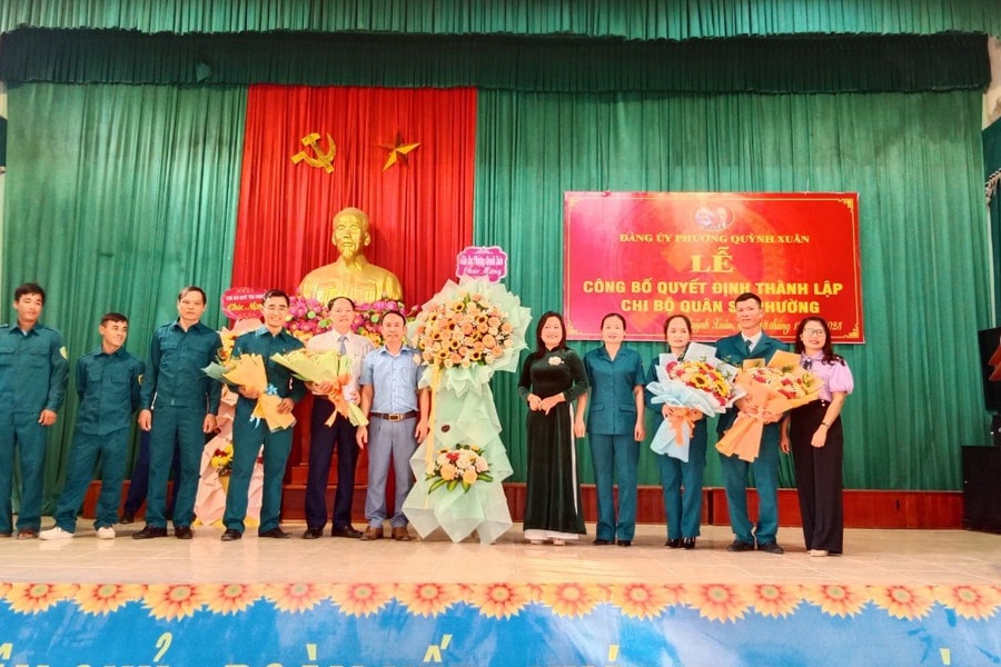 Nghệ An hoàn thành việc thành lập chi bộ quân sự cấp xã