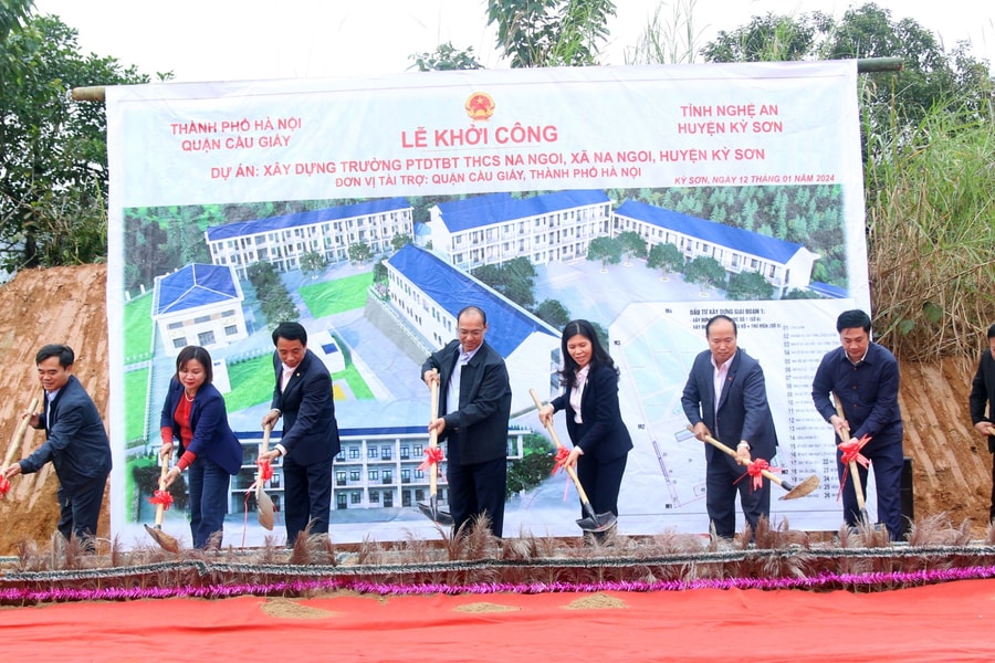 Khởi công xây dựng trường học trị giá 22 tỷ đồng tại Kỳ Sơn