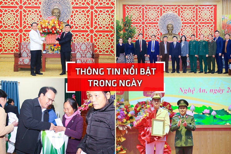Nghệ An: Thông tin nổi bật ngày 26/1