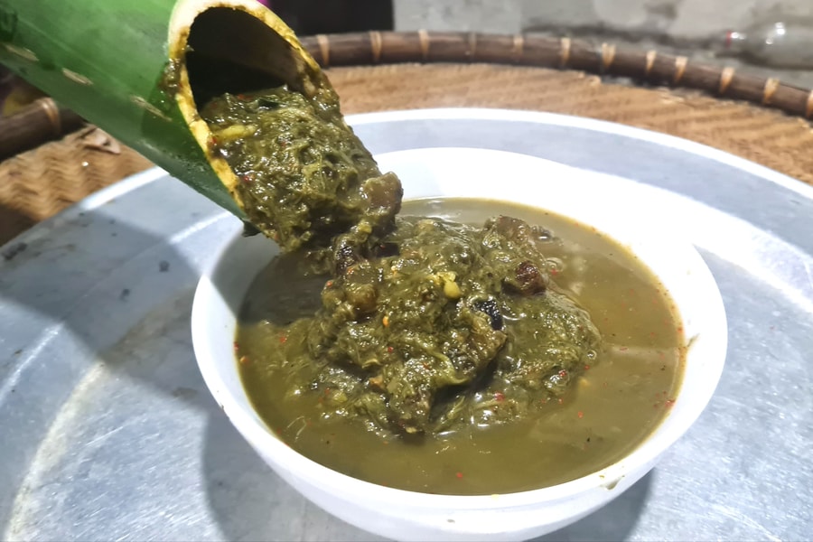 Canh bon - món ngon dân dã của đồng bào Thái 