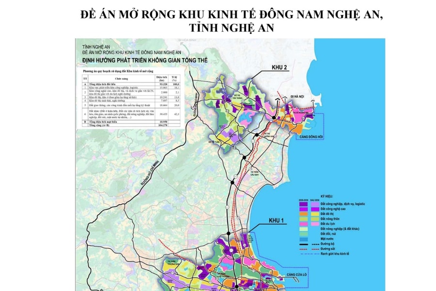 Thông qua Đề án mở rộng Khu kinh tế Đông Nam và đổi tên thành Khu kinh tế Nghệ An