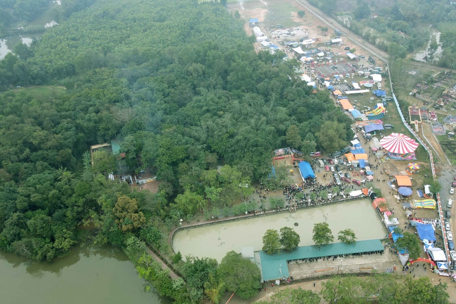 Đền thiêng bên hồ Diệu Ốc gắn với lễ hội đầu Xuân đặc sắc