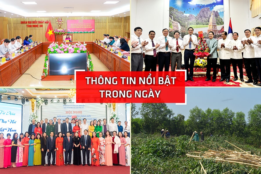 Nghệ An: Thông tin nổi bật ngày 7/3