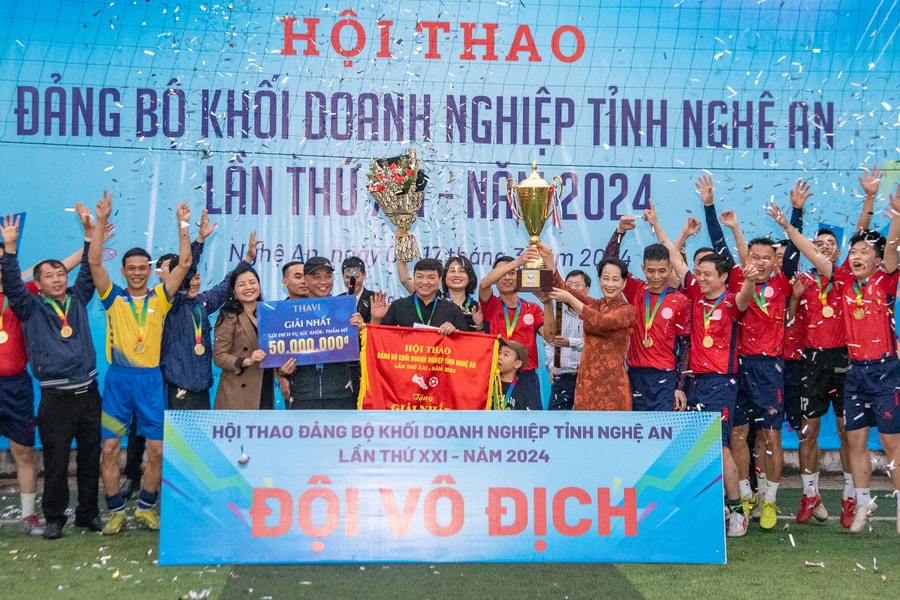 Bế mạc Hội thao Đảng bộ Khối Doanh nghiệp tỉnh Nghệ An năm 2024