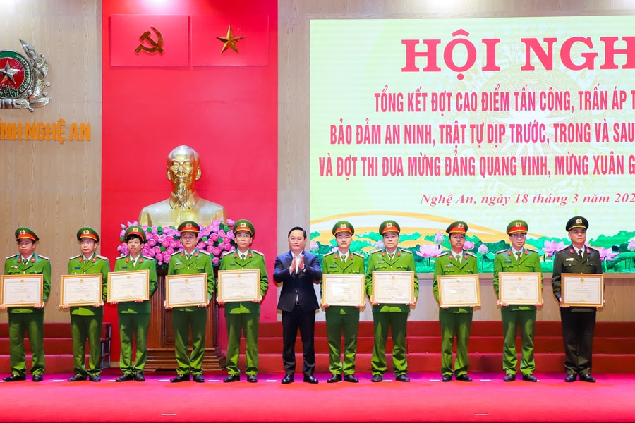 Công an tỉnh tổng kết đợt cao điểm tấn công, trấn áp tội phạm, đảm bảo an ninh, trật tự dịp trước, trong và sau Tết Nguyên đán 2024