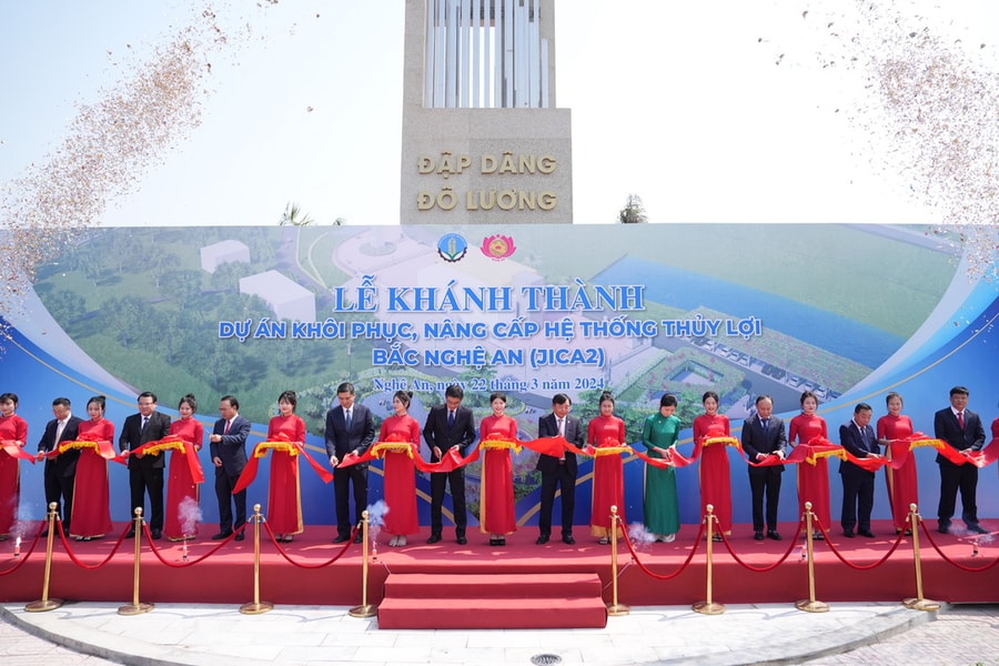 Khánh thành Dự án khôi phục, nâng cấp hệ thống Thủy lợi Bắc Nghệ An (JICA2)