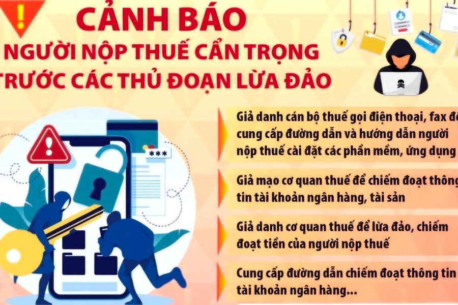 Cảnh báo hành vi giả danh cán bộ thuế để lừa đảo dịp quyết toán thuế