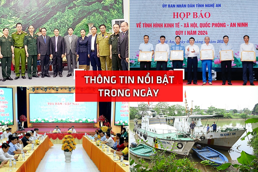 Nghệ An: Thông tin nổi bật ngày 9/4