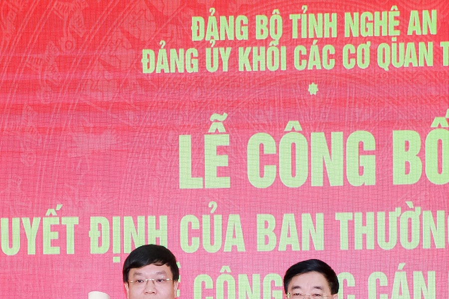 Đồng chí Phạm Tuấn Vinh giữ chức Bí thư Đảng ủy Khối Các cơ quan tỉnh Nghệ An 