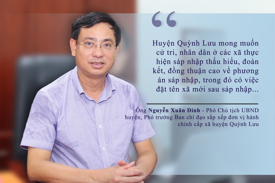 Lãnh đạo huyện Quỳnh Lưu nói gì về việc đặt tên xã sau sáp nhập?