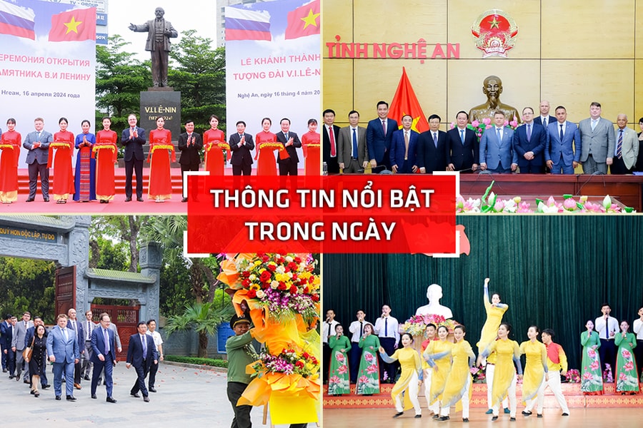Nghệ An: Thông tin nổi bật ngày 16/4