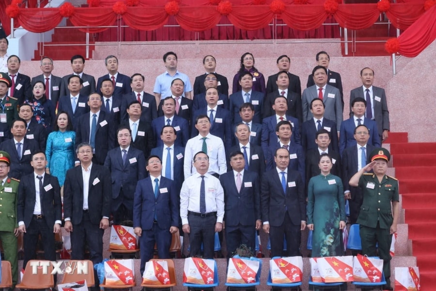 Bí thư Tỉnh ủy Thái Thanh Quý dự Lễ kỷ niệm 70 năm Chiến thắng Điện Biên Phủ