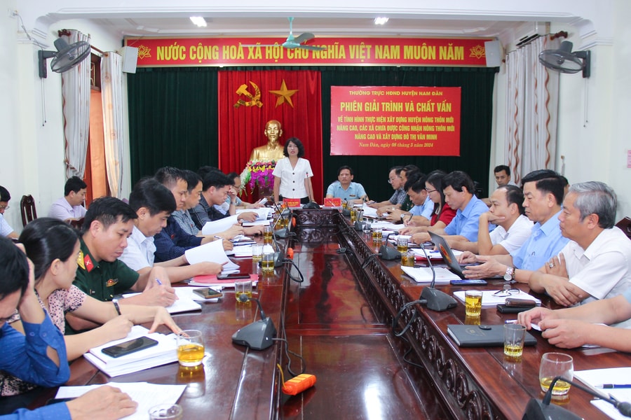 Nam Đàn quyết tâm về đích huyện nông thôn mới nâng cao vào cuối năm 2024