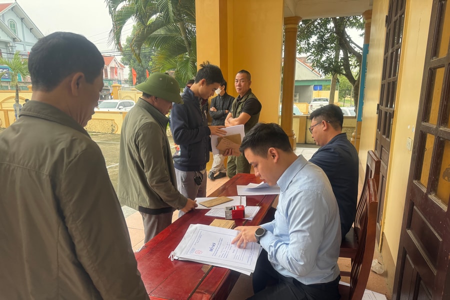 Hơn 200 lô đất ở Nam Đàn được đấu giá cao gần gấp đôi khởi điểm