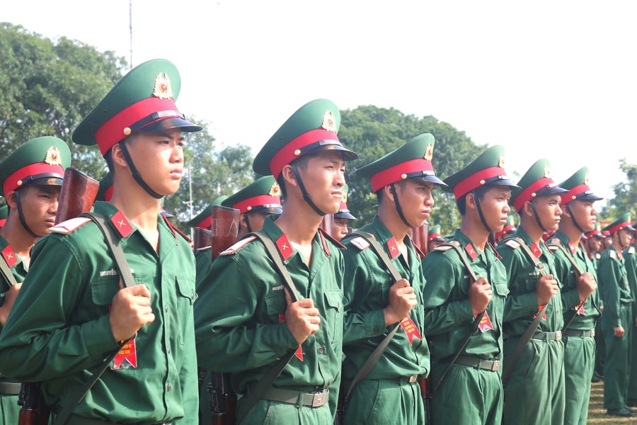 Tuyên thệ chiến sĩ mới tại Trung đoàn 335