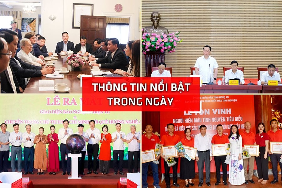 Nghệ An: Thông tin nổi bật ngày 13/6