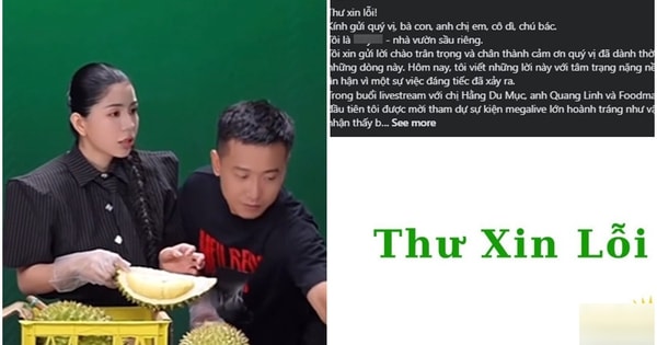 Người đại diện nhãn hàng sầu riêng xin lỗi Quang Linh Vlog