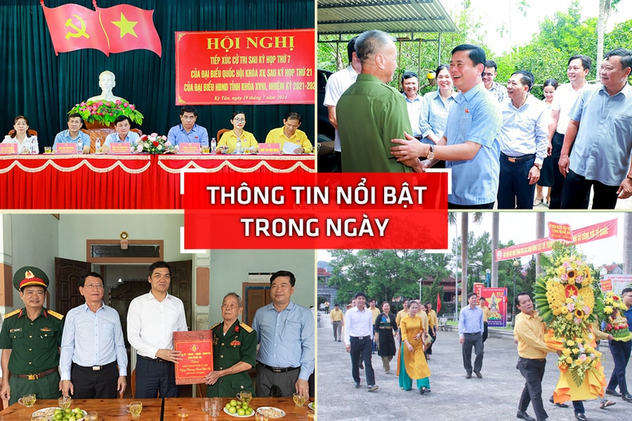 Nghệ An: Thông tin nổi bật ngày 19/7