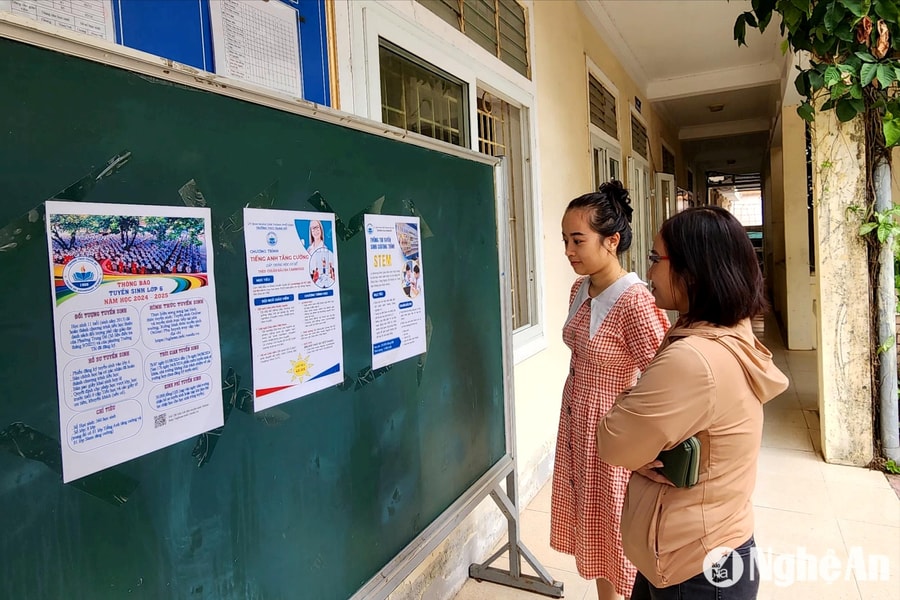 Hơn 50.000 học sinh đầu cấp ở thành phố Vinh sẽ được tuyển sinh sớm