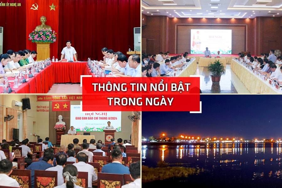 Nghệ An: Thông tin nổi bật ngày 2/8