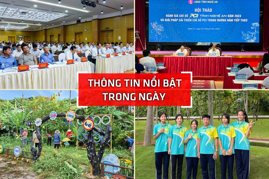 Nghệ An: Thông tin nổi bật ngày 9/8