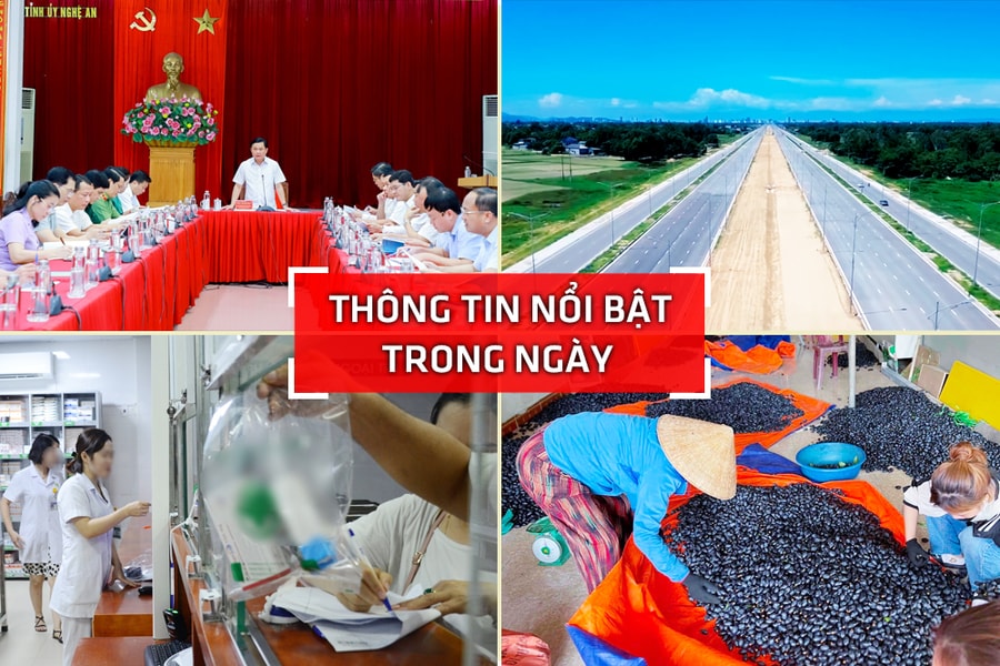 Nghệ An: Thông tin nổi bật trong ngày 12/8