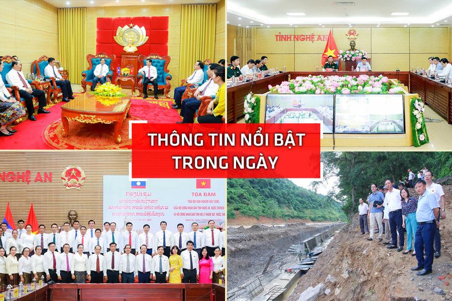 Nghệ An: Thông tin nổi bật ngày 13/8