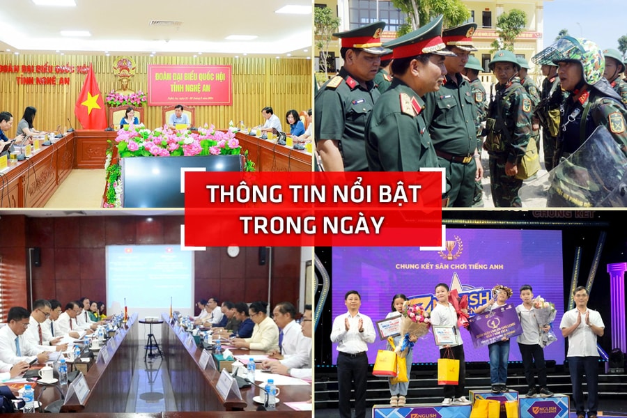Nghệ An: Thông tin nổi bật ngày 22/8