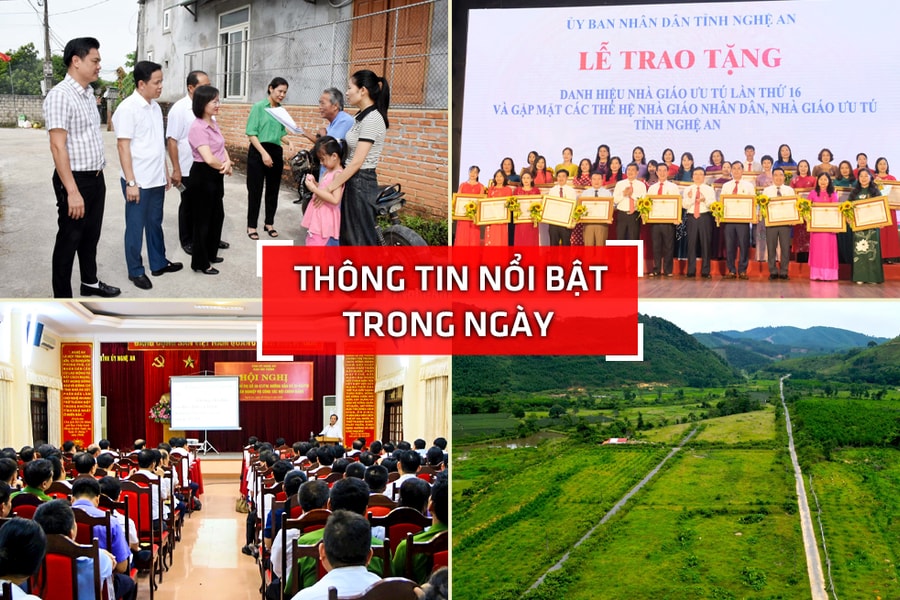 Nghệ An: Thông tin nổi bật ngày 23/8