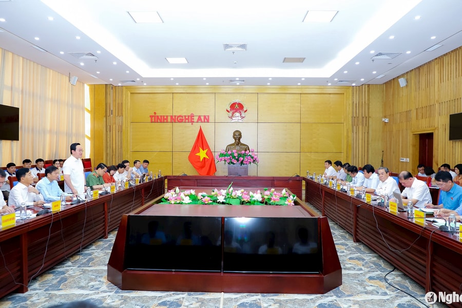 Đoàn giám sát Ủy ban Thường vụ Quốc hội làm việc với UBND tỉnh về công tác tiếp công dân, giải quyết khiếu nại, tố cáo