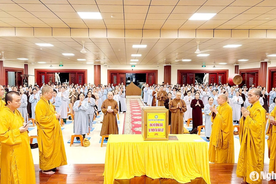 Phật giáo Nghệ An hướng về đồng bào vùng lũ miền Bắc